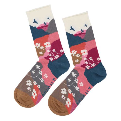 Seasalt Cornwall Bamboo Arty Socks - Morning Spring Wicker